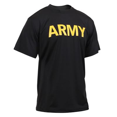 Tshirt mit Aufschrift ARMY SCHWARZ