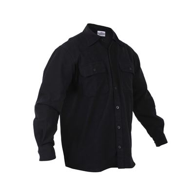 Holzfällerhemd FLANNEL SCHWARZ