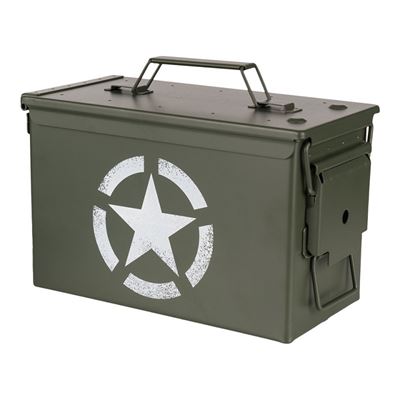 Munitionskiste CAL.50 mit Allied Star GRÜN
