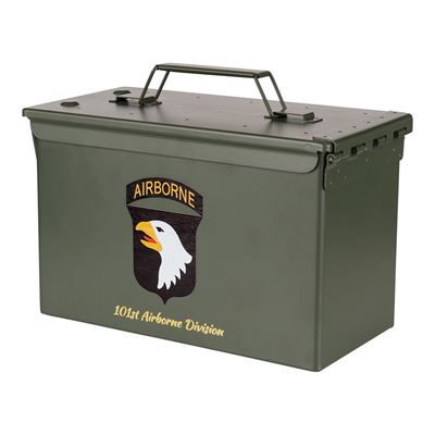 Munitionskiste CAL.50 mit 101st Airborne GRÜN