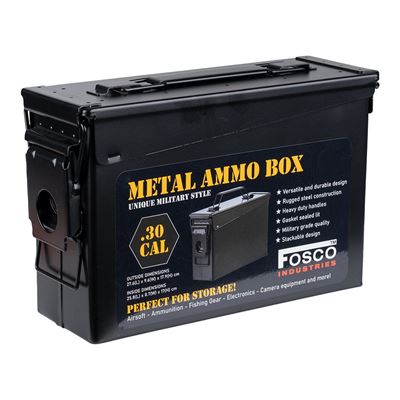 Munitionskiste CAL.30 SCHÄDEL UND ARMBRÜSTE SCHWARZ