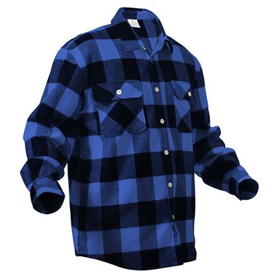 Holzfällerhemd FLANNEL kariert BLAU