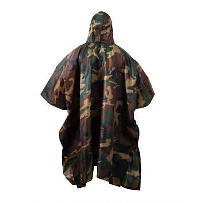 Poncho US rip-stop 140 x 225 cm WOODLAND