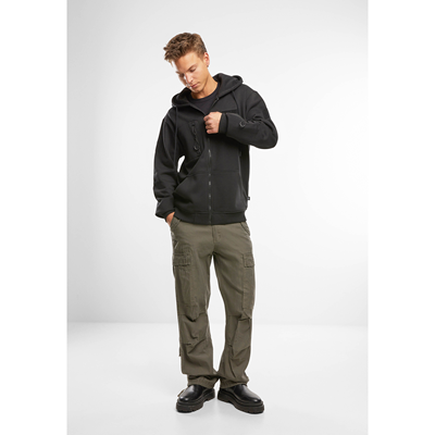Taktisches Sweatshirt mit Reißverschluss und Kapuze „Tactical Sweat Jacket“ SCHWARZ BRANDIT 5033-11002 5