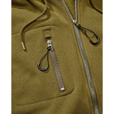 Taktisches Sweatshirt mit Reißverschluss und Kapuze „Tactical Sweat Jacket“ GRÜN BRANDIT 5033-15001 4