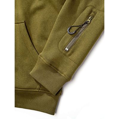 Taktisches Sweatshirt mit Reißverschluss und Kapuze „Tactical Sweat Jacket“ GRÜN BRANDIT 5033-15001 5