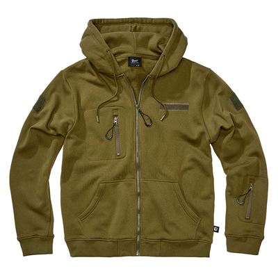 Taktisches Sweatshirt mit Reißverschluss und Kapuze „Tactical Sweat Jacket“ GRÜN
