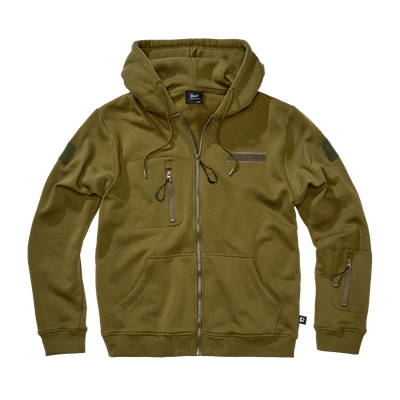 Taktisches Sweatshirt mit Reißverschluss und Kapuze „Tactical Sweat Jacket“ GRÜN