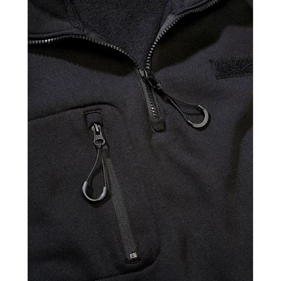 Taktisches Sweatshirt mit ¾-Reißverschluss von Tactical Sweat Troyer SCHWARZ BRANDIT 5034-11002 4