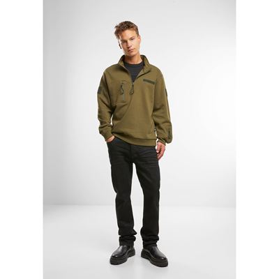 Taktisches Sweatshirt mit Reißverschluss und Kapuze „Tactical Sweat Jacket“ GRÜN BRANDIT 5034-15001 2