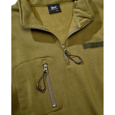 Taktisches Sweatshirt mit Reißverschluss und Kapuze „Tactical Sweat Jacket“ GRÜN BRANDIT 5034-15001 4