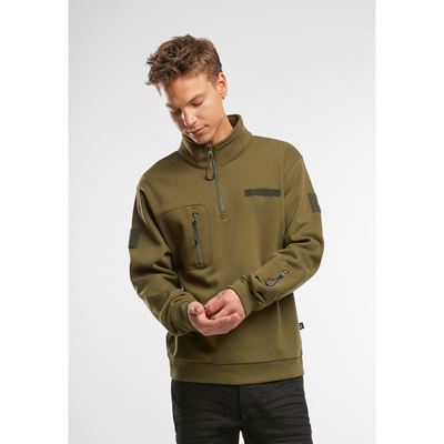 Taktisches Sweatshirt mit Reißverschluss und Kapuze „Tactical Sweat Jacket“ GRÜN BRANDIT 5034-15001 3