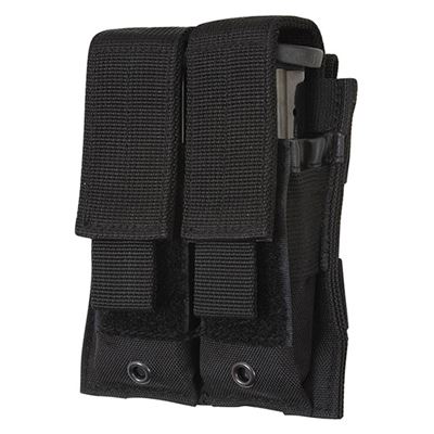 Pistol Mag Pouch MOLLE 2 Mags SCHWARZ