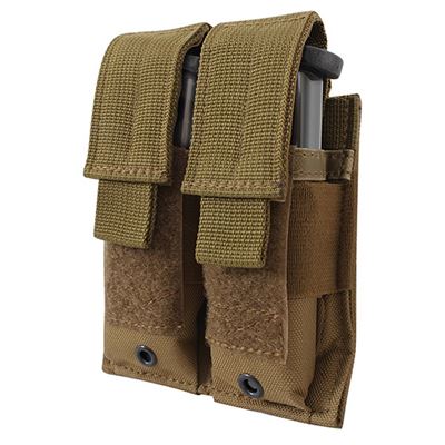 Pistol Mag Pouch MOLLE 2 Mags COYOTE