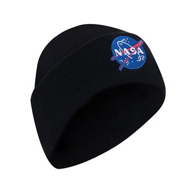 Strickmütze NASA Deluxe SCHWARZ