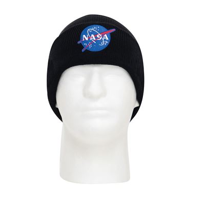 Strickmütze NASA Deluxe SCHWARZ