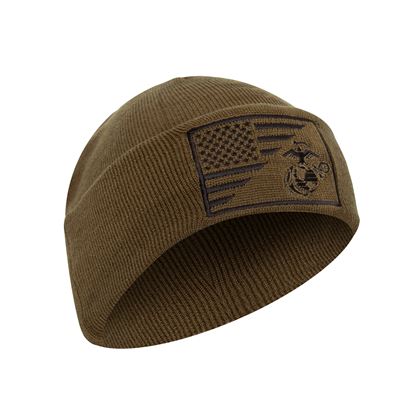 Mütze WATCH Flagge USA/USMC gestrickt COYOTE