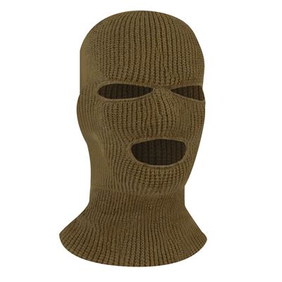 Sturmhaube mit drei Öffnungen gestrickt US COYOTE BROWN ROTHCO 5439 3
