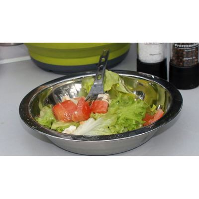 Tiefer Edelstahlteller 18/8 glänzend 20,5 cm basic NATURE 550800 2