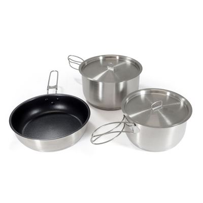 Outdoor-Kochgeschirr fünfteiliges Set Nerez Cooking Set „Non-Stick“ Origin Outdoors 557402 3