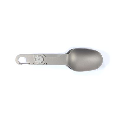 Zusammenklappbarer Löffel mit Gabel und Karabinerhaken „Spork Compact TITANIUM“ Origin Outdoors 562088 6