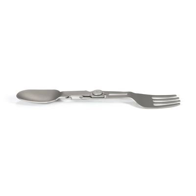 Zusammenklappbarer Löffel mit Gabel und Karabinerhaken „Spork Compact TITANIUM“ Origin Outdoors 562088 3