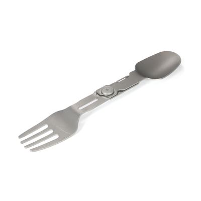 Zusammenklappbarer Löffel mit Gabel und Karabinerhaken „Spork Compact TITANIUM“ Origin Outdoors 562088 2