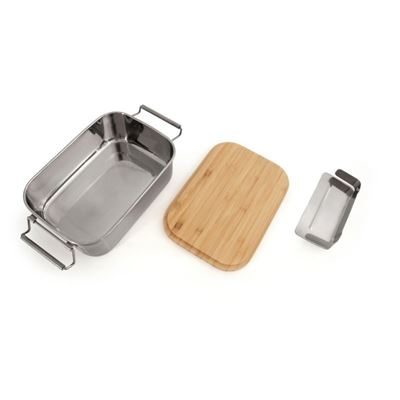 Edelstahl-Lunchbox mit Schneidebrett Lunchbox Bamboo-Clip Origin Outdoors 562104 6