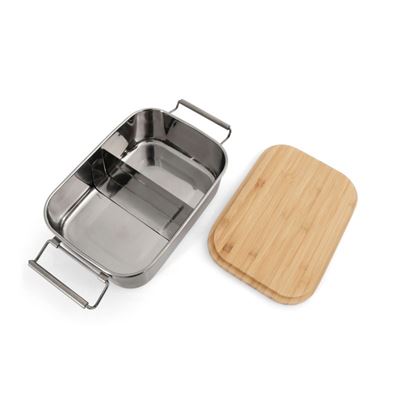 Edelstahl-Lunchbox mit Schneidebrett Lunchbox Bamboo-Clip Origin Outdoors 562104 5