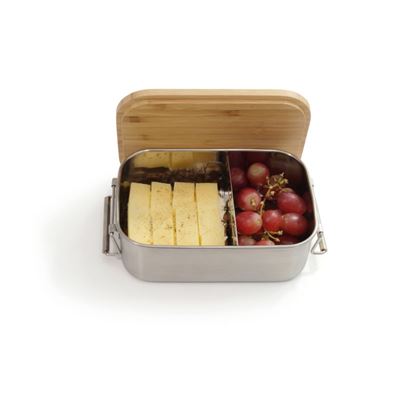 Edelstahl-Lunchbox mit Schneidebrett Lunchbox Bamboo-Clip Origin Outdoors 562104 4