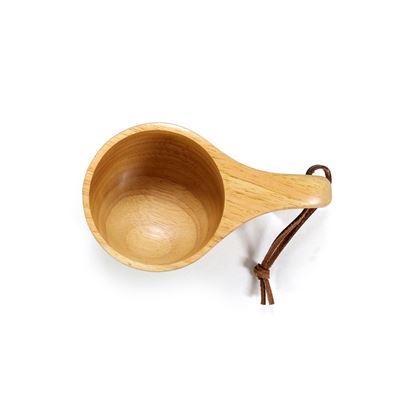 Tasse KUKSA 200 ml offener Griff HOLZ