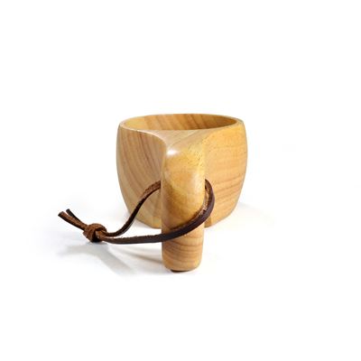 Tasse KUKSA 200 ml offener Griff HOLZ