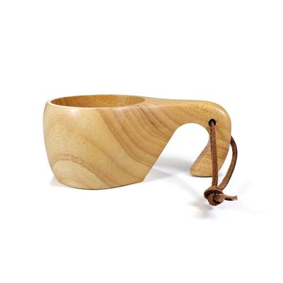 Tasse KUKSA 200 ml offener Griff HOLZ