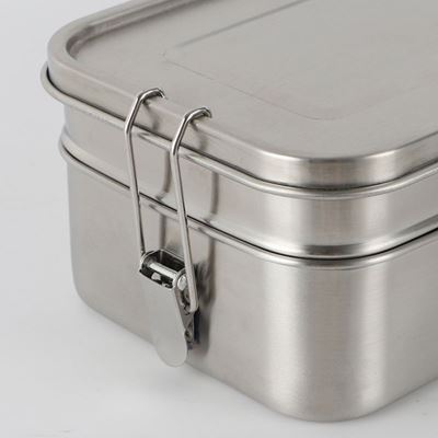 Zweistöckige Edelstahl-Brotdose Lunchbox Deluxe Double Origin Outdoors 562168 6
