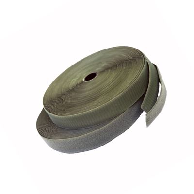Klettschlaufe + Haken Breite 25 mm / 20 m KHAKI GRÜN