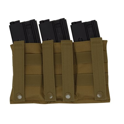 Open Mag Pouch 3xAR15 MOLLE elastisch COYOTE