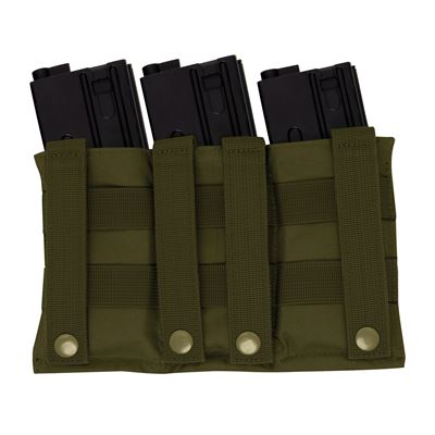 Open Mag Pouch 3xAR15 MOLLE elastisch OLIVE DRAB