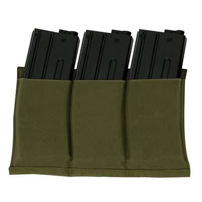 Open Mag Pouch 3xAR15 MOLLE elastisch OLIVE DRAB