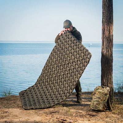 Aufblasbare Doppel-Isomatte Sleeping Pad 195 × 120 × 5 GRÜN M-TAC 60019001 8