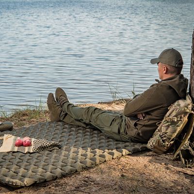 Aufblasbare Doppel-Isomatte Sleeping Pad 195 × 120 × 5 GRÜN M-TAC 60019001 7