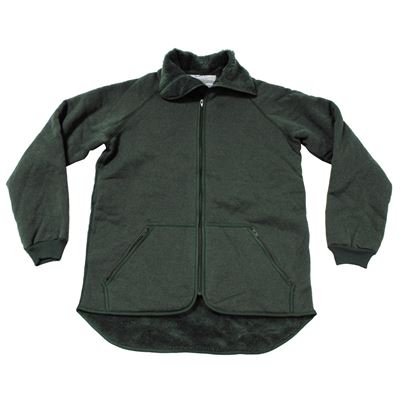 Fleecejacke holländisch GRÜN gebraucht