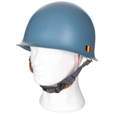 M51 Belgischer Helm mit PVC-Innenseite BLAU gebraucht