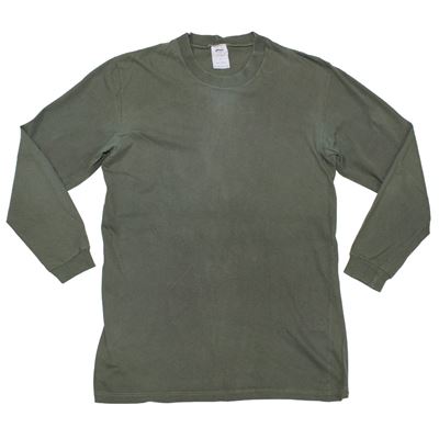 Tshirt CZECH ARMY Langarm GRÜN gebraucht