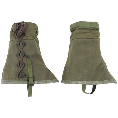 Italienisch Gamaschen Canvas OLIV