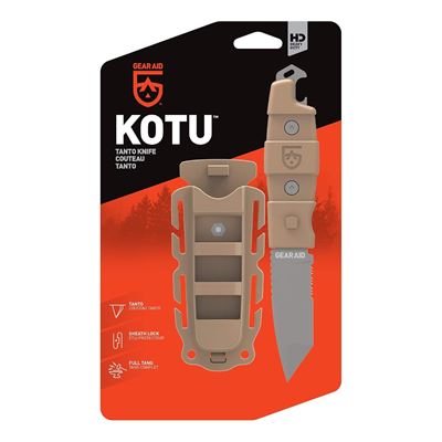 Messer KOTU™ Tanto COYOTE GEAR AID® 62045 10