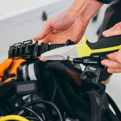 Messer TANU™ mit B.C.D.-Adapter GRÜN GEAR AID® 62075 3