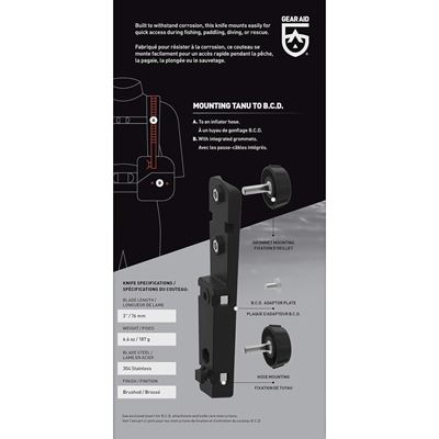 Messer TANU™ mit B.C.D.-Adapter GRÜN GEAR AID® 62075 7