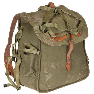 Rucksack RUMÄNIEN Leinen mit Lagerspuren