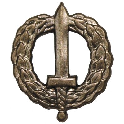 Metallabzeichen bronze SK/CZ Schwert mit Ring