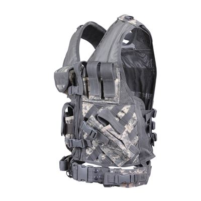 Taktische Weste CROSS DRAW MOLLE ACU DIGITAL